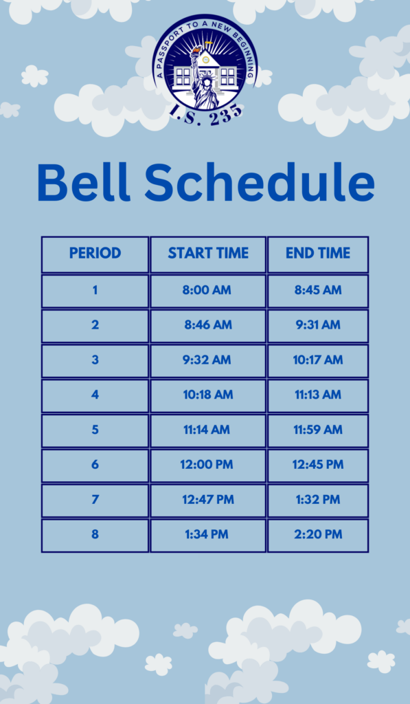 Bell Schedule Our School Academy For New Americans Bell Schedule Our School Academy For New Americans