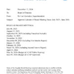 Board Calendar Lamont Elementary School District