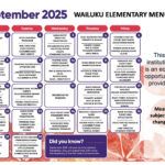 Breakfast And Lunch Menu Bus Meal Program Wailuku Elementary