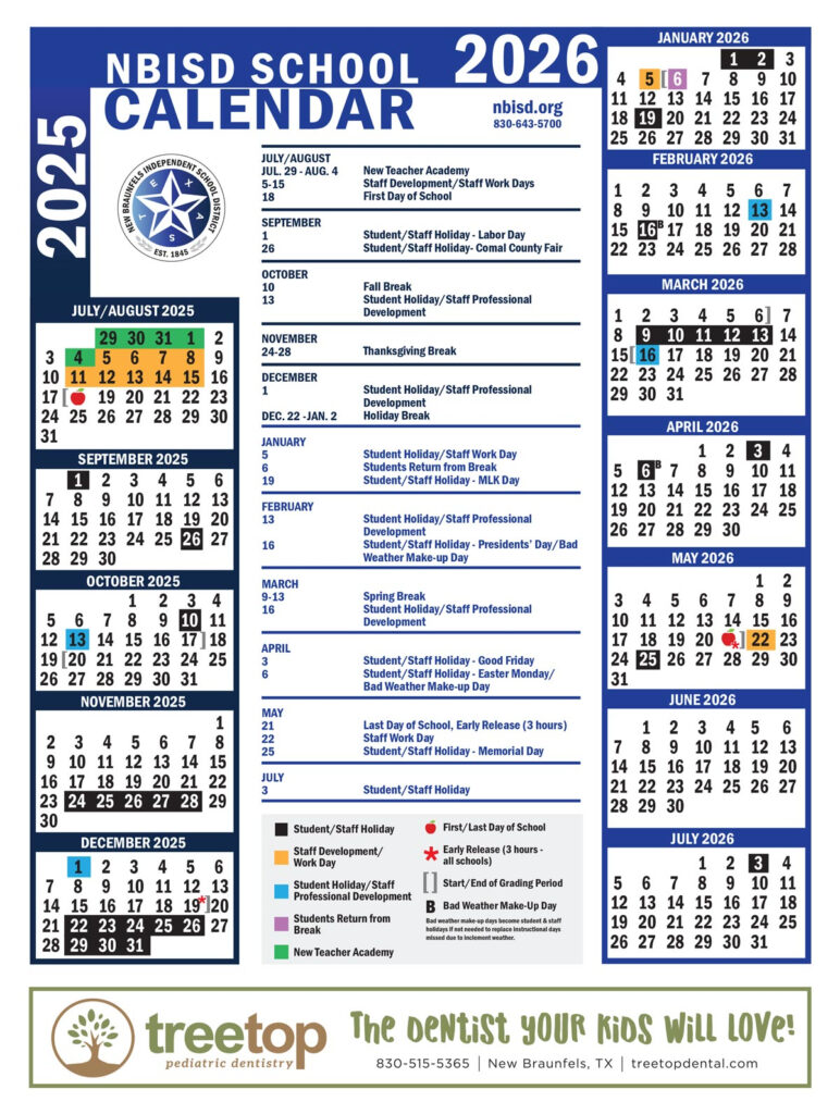 Calendar NBISD