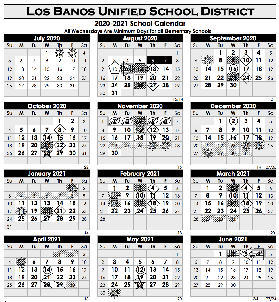 Calendars LOS BANOS TEACHERS ASSOCIATION