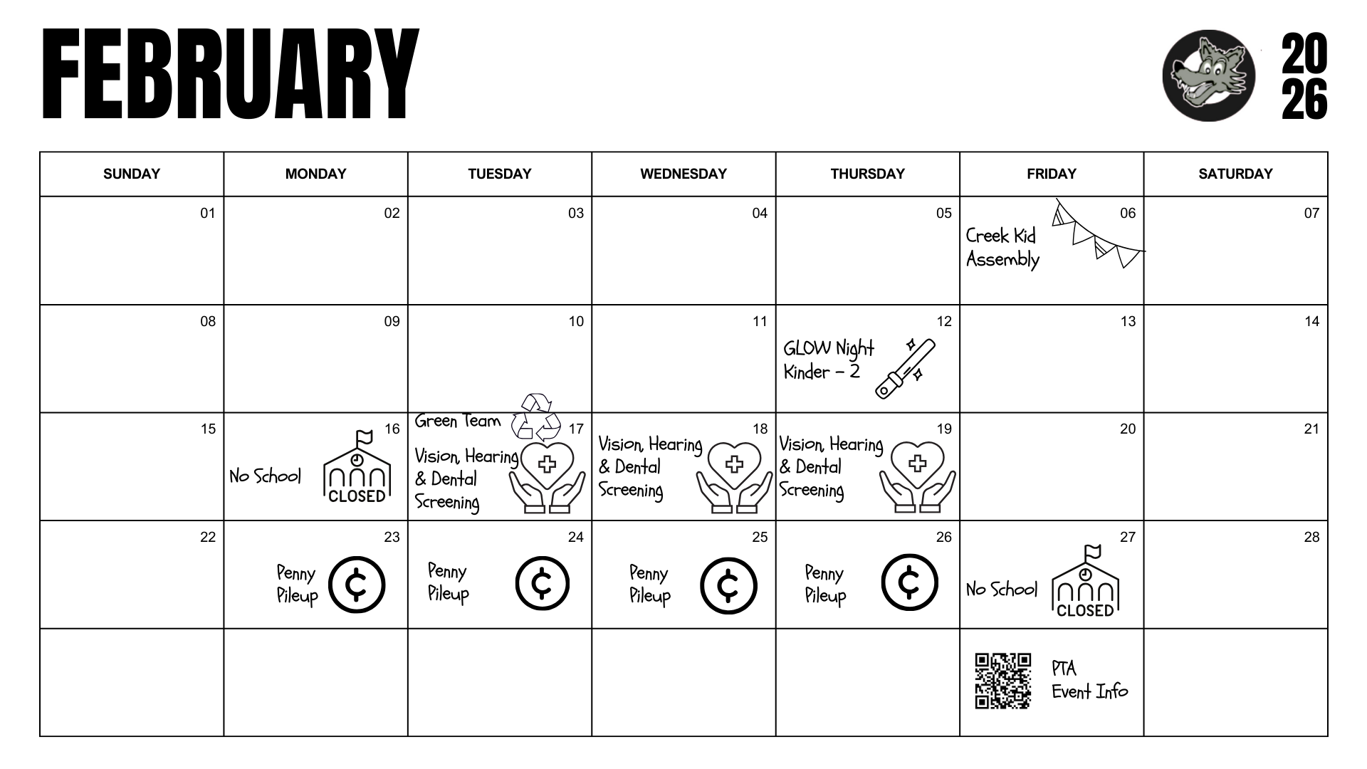 Calendars Westerly Creek Elementary
