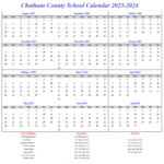 Chatham County School Calendar 2023 2024 My School District Calendar