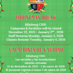 Christmas Break Schedule Banner Files Edinburg Consolidated Independent School District