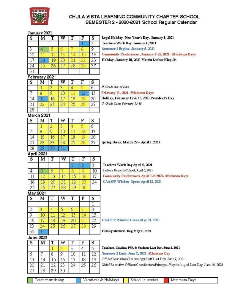 Chula Vista Calendar 22 23 Productive Schedule Calendar