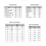 Daily Schedule Camarena Elementary School