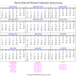Davis District Calendar 2023 2024 Productive Schedule Calendar