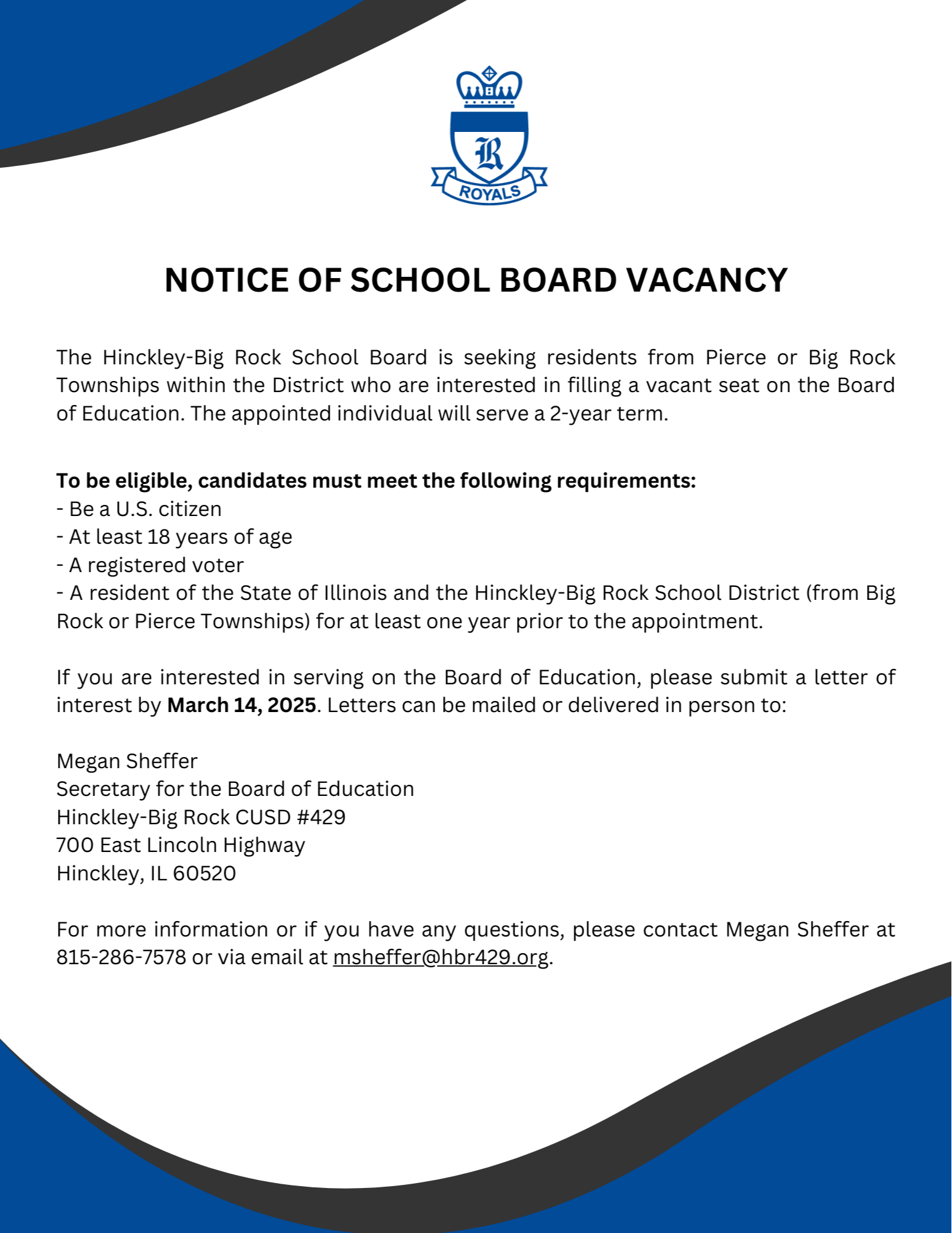 Events Hinckley Big Rock CUSD 429