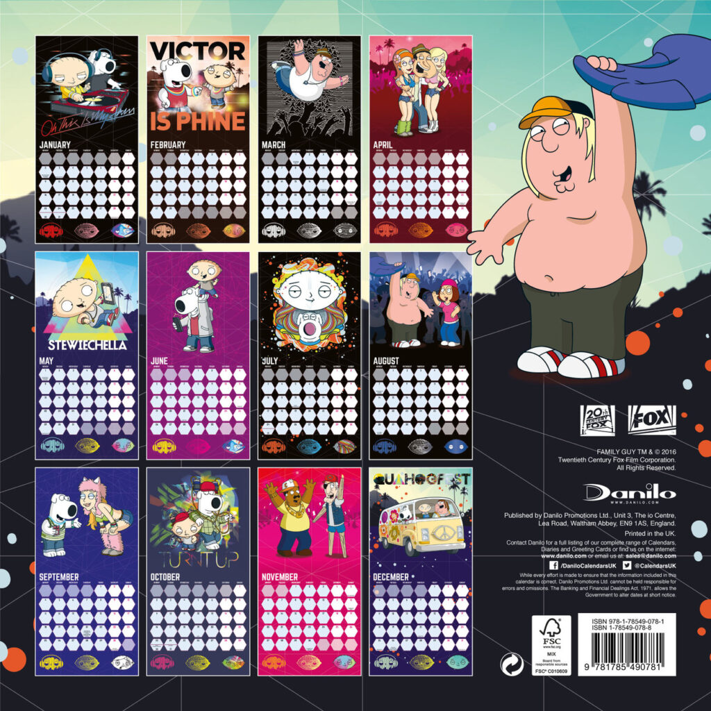 Family Guy Wall Calendars 2017 Buy At Abposters