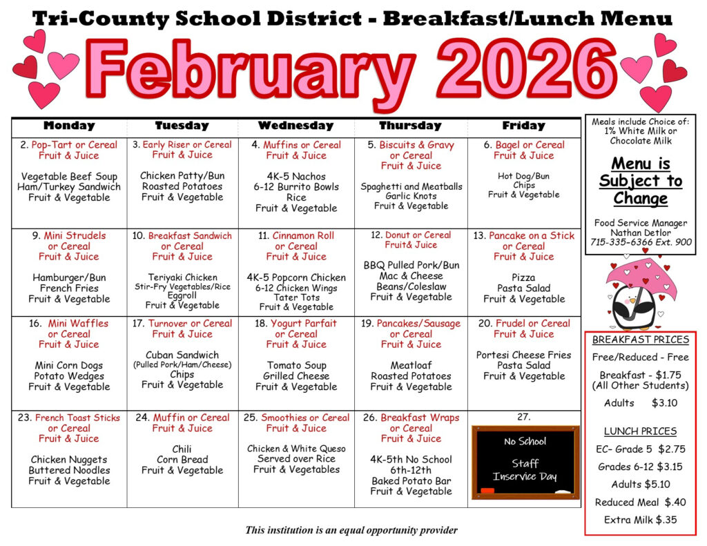 Food Service Tri County Area School District