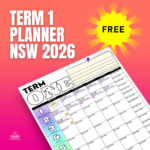 FREE NSW Term 1 School Planner 2026 Teaching Resource