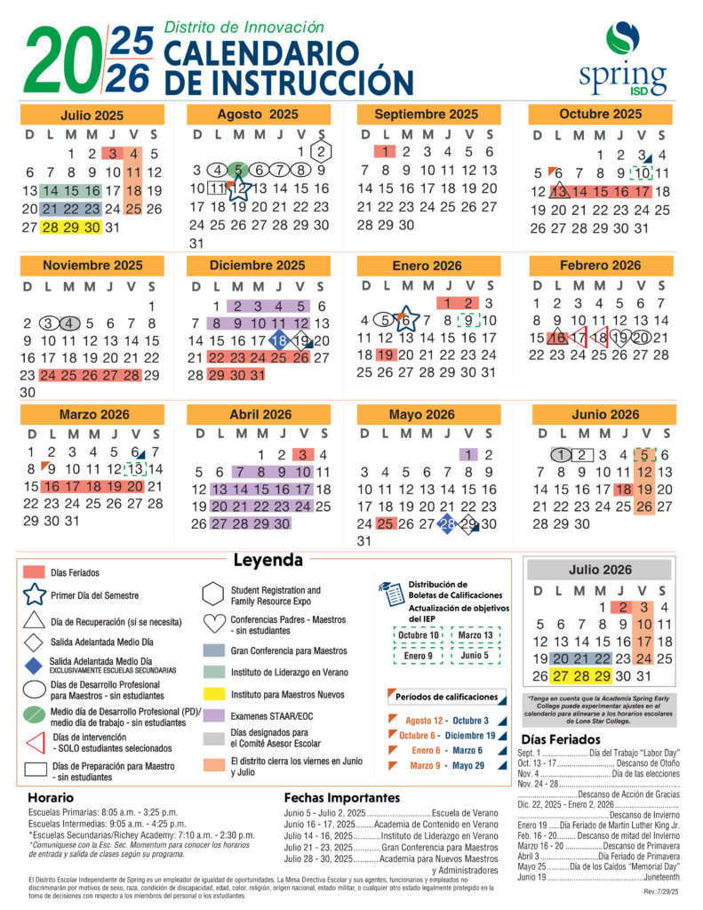 Georgetown Texas School District Georgetown University Academic Calendar Spring 2021 Calendar Spring High School