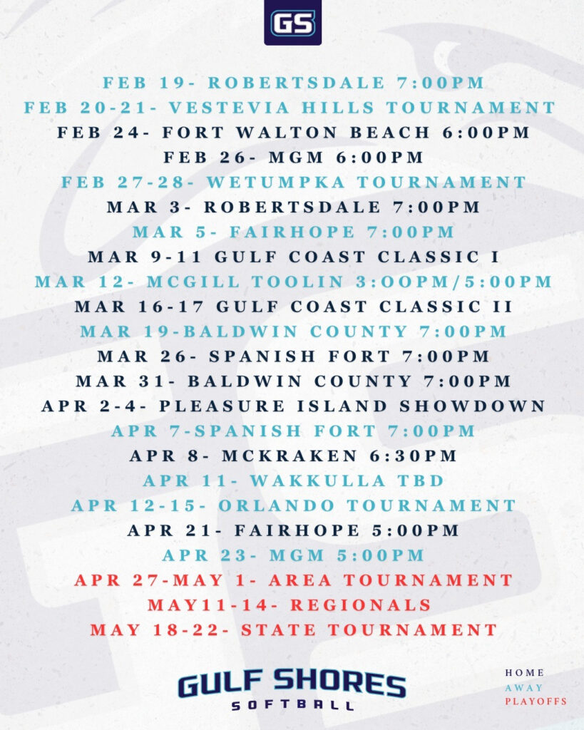 Gulf Shores High School Softball