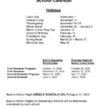 Lancaster School District Class Hours Calendars