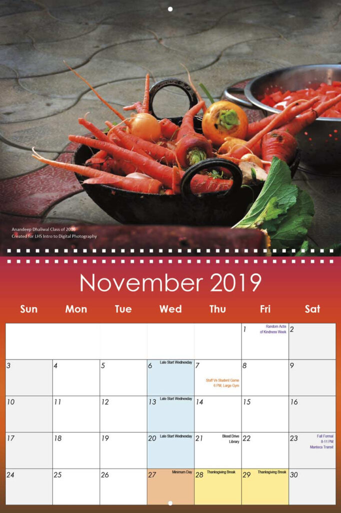 Lathrop High School 2019 2020 Calendar Yearbox Calendars