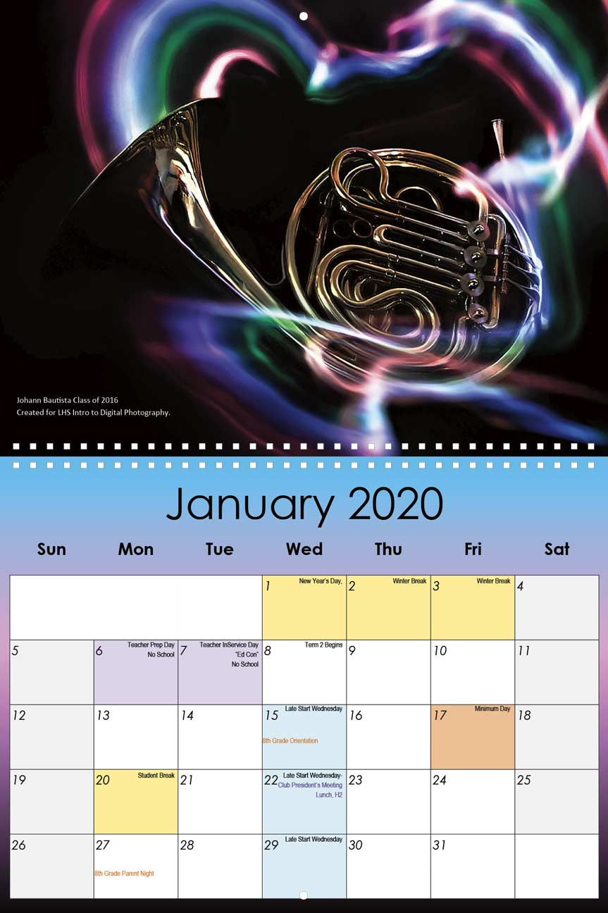 Lathrop High School 2019 2020 Calendar Yearbox Calendars