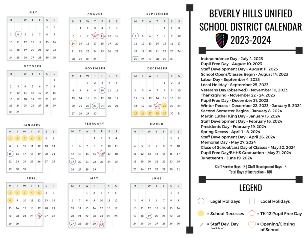 Lbusd Calendar Printable