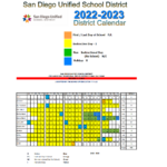 Lincoln High School District Instructional Calendar San Diego Unified 2022 2023