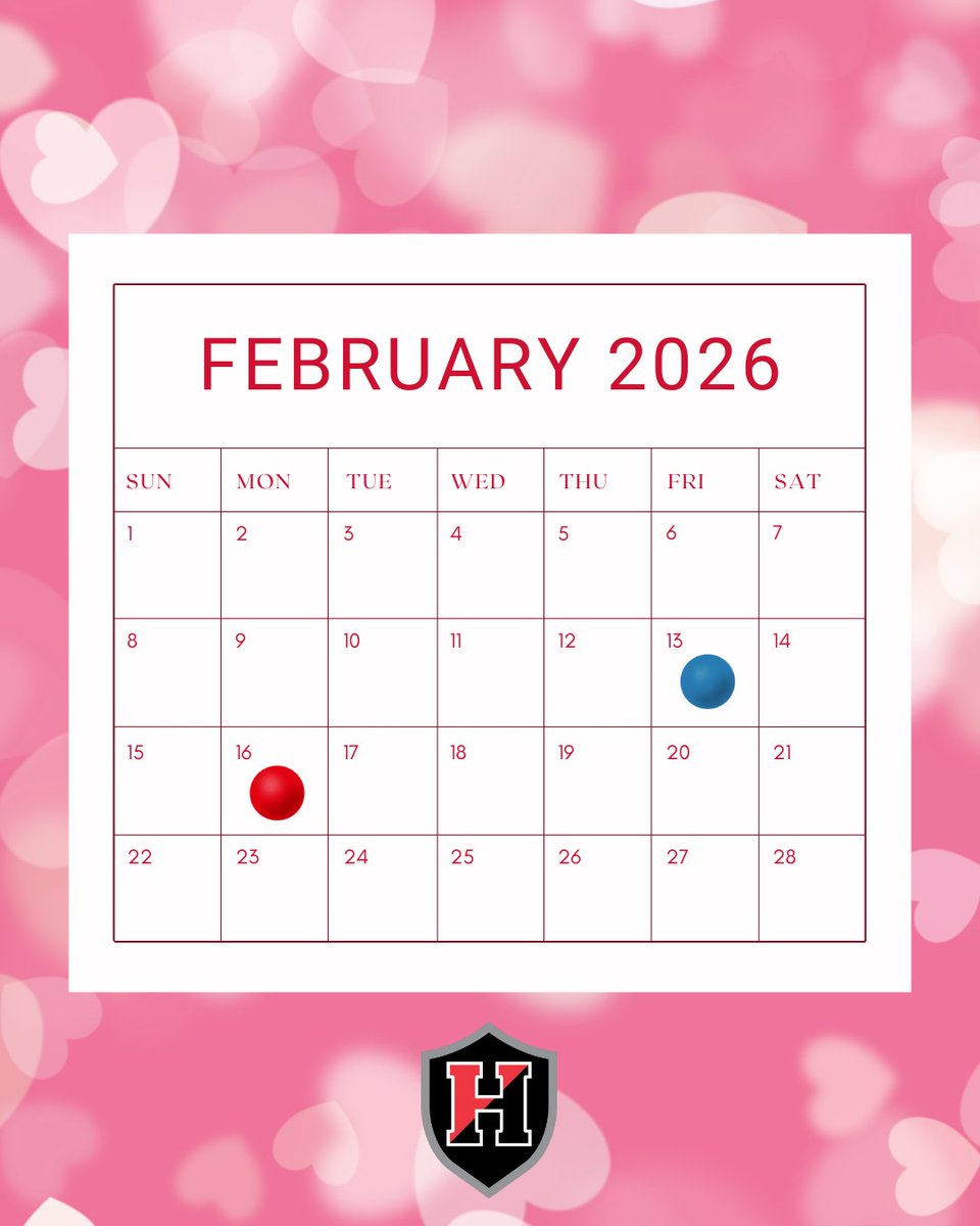 Mark Your Calendar With These Important February 2026 Dates Friday 2 13 Teacher In Service No School For Students Monday 2 16 District Closed Looking For Other HSD Events Check