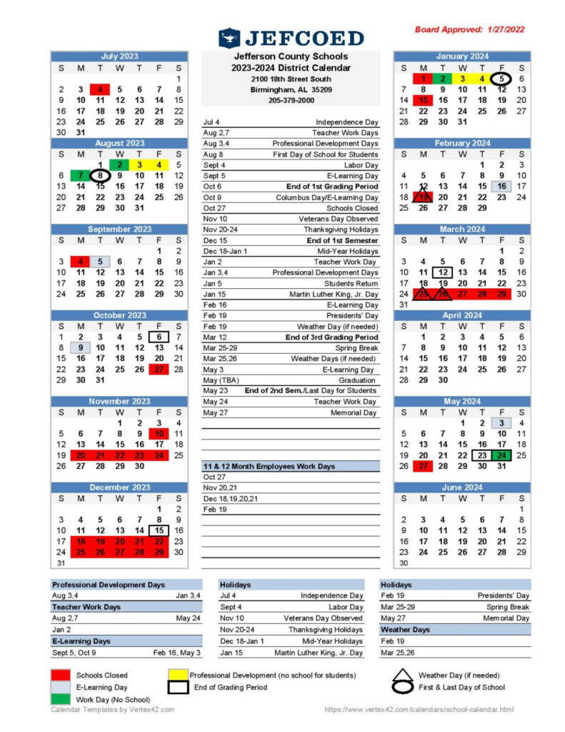 Mobile County Calendar Printable Mobile County Calendar Printable