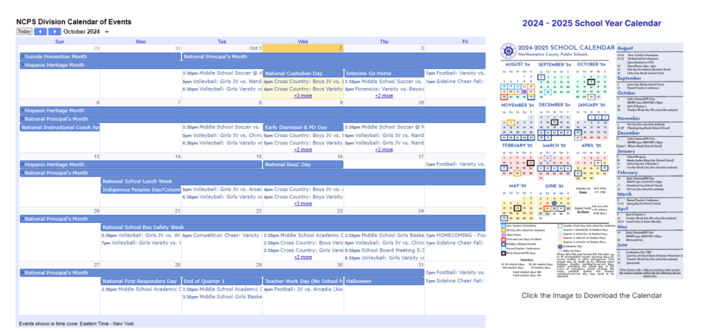 NCPS School Calendars Sports Events Academic Year NCPS School Calendars Sports Events Academic Year