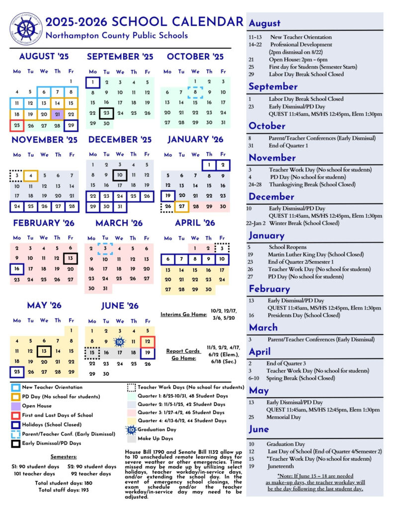 NCPS School Calendars Sports Events Academic Year NCPS School Calendars Sports Events Academic Year