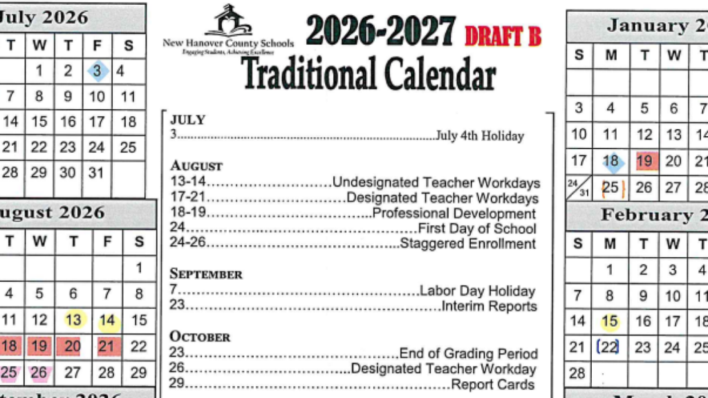 NHCS Board Approves Next Year s Calendar Starts Looking Into Funding Streams For Preschool WHQR NHCS Board Approves Next Year s Calendar Starts Looking Into Funding Streams For Preschool WHQR
