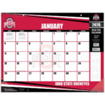 Ohio State Buckeyes 2026 Desk Pad Calendars