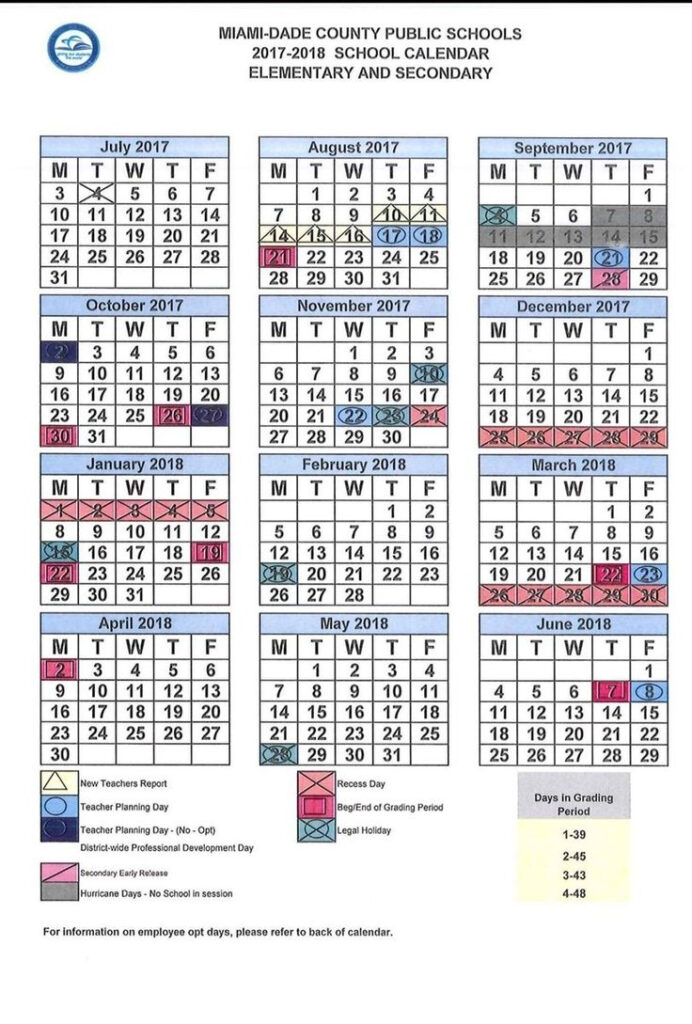 Perky M Dcps School Calendar Printable Blank Calendar Template