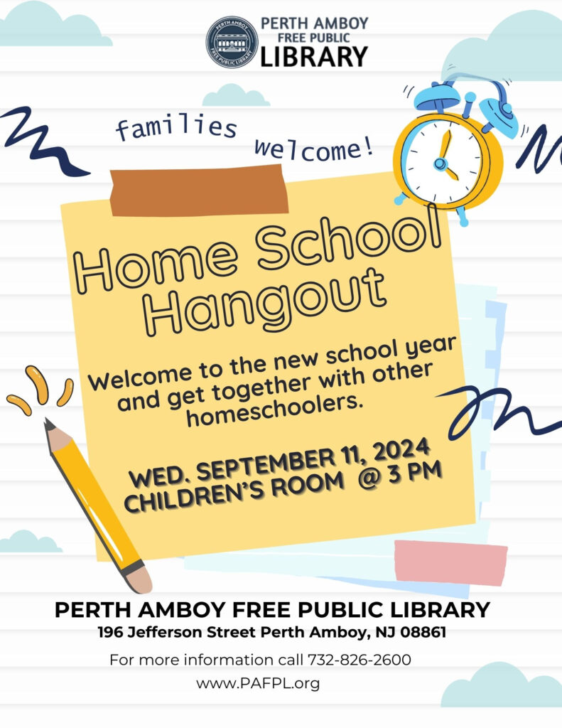 Perth Amboy Library Homeschool Hangout Perth Amboy Library Homeschool Hangout