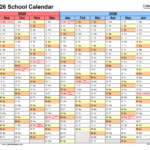 School Calendars 2025 2026 Free Printable PDF Templates