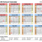 School Calendars 2025 2026 Free Printable PDF Templates