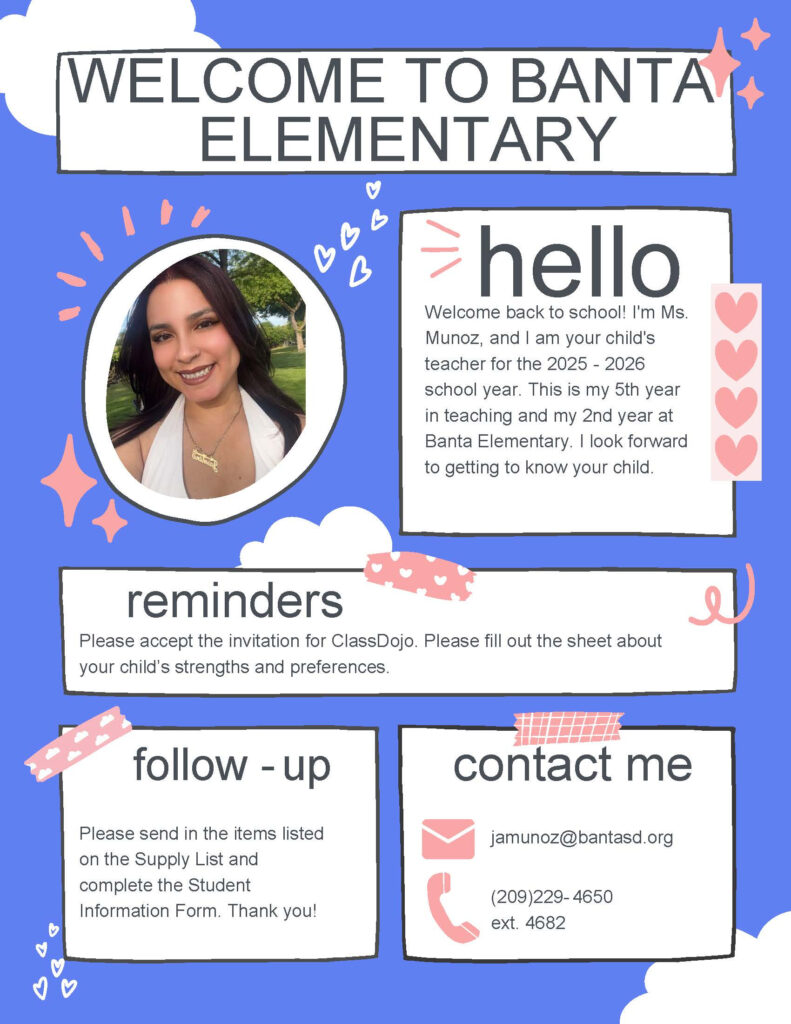 SDC Grades 1 8 Jasmine Munoz Banta Elementary School