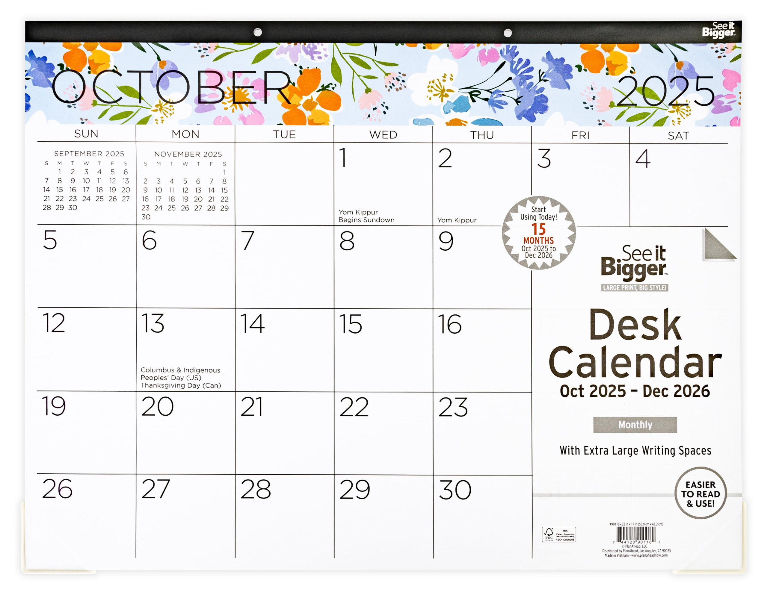See It Bigger Calendars And Planners In Office Supplies Walmart