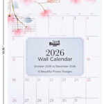 See It Bigger Monthly Wall Calendar Medium 12 5 X 19 25 15 Month Oct 2025 Dec 2026 Walmart