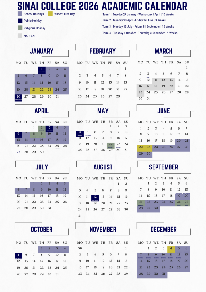 Sinai School Calendar And Events Sinai College