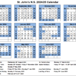 St Johns Calendar 2324 Productive Schedule Calendar
