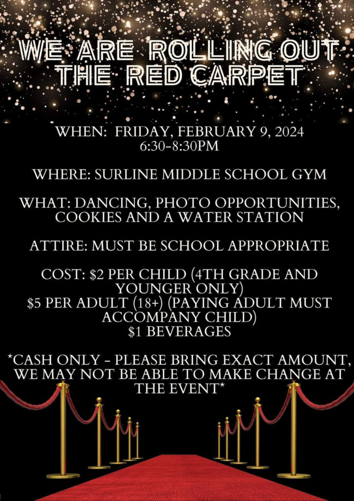 Surline Elementary School Dance Jan 29 2024