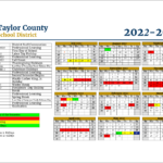 Taylor County Schools 22 23 Calendar Taylor County Schools