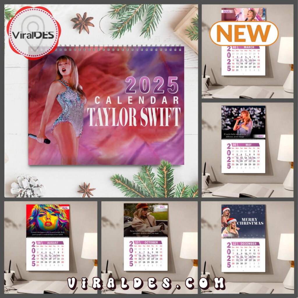 Taylor Swift The Eras Tour 2025 New Year Calendar Viraldes Store