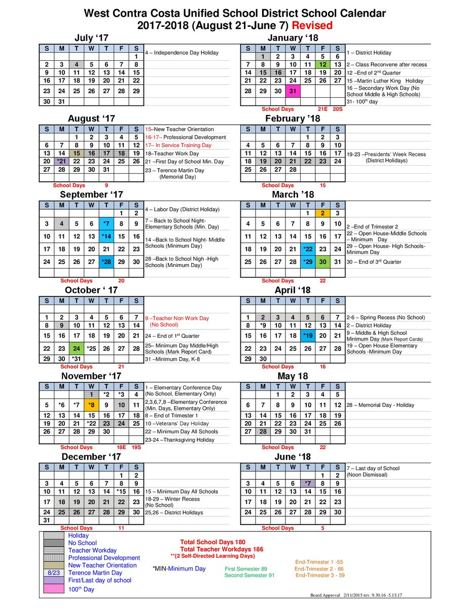 The 2017 18 School Year Is Underway Here The District Calendar It s Also Available In Spanish LearningEveryDay Https t co NE3IL0Oi9D