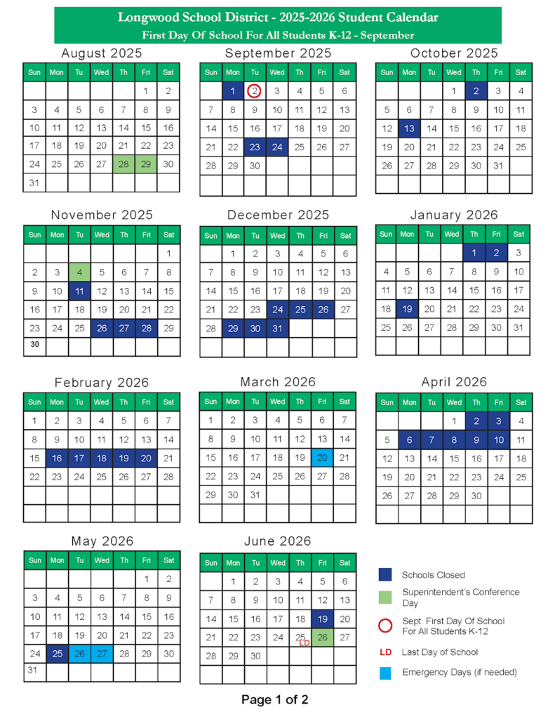 The 2025 2026 Single page Calendar Is Now Available News Details