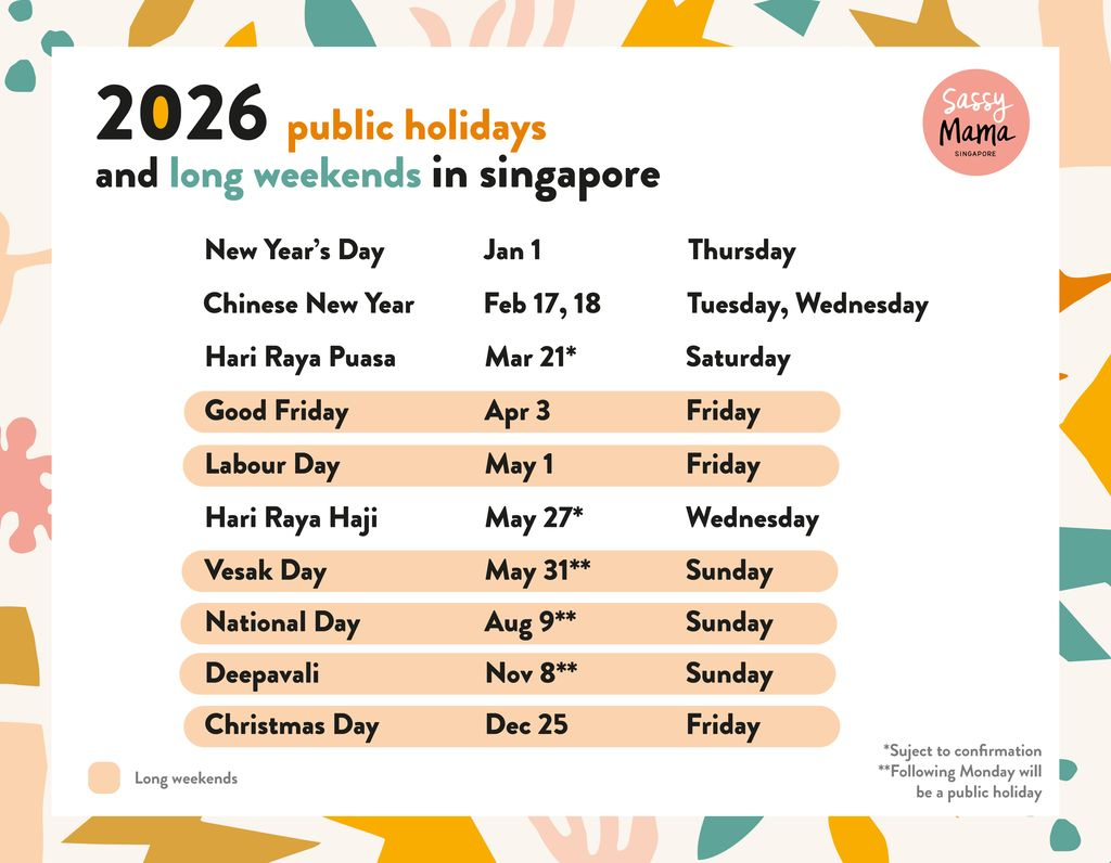 UPDATED School Holidays 2026 2027 And Public Holidays In Singapore