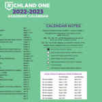 Watkins nance Elementary School District Instructional Calendar Richland 01 2022 2023