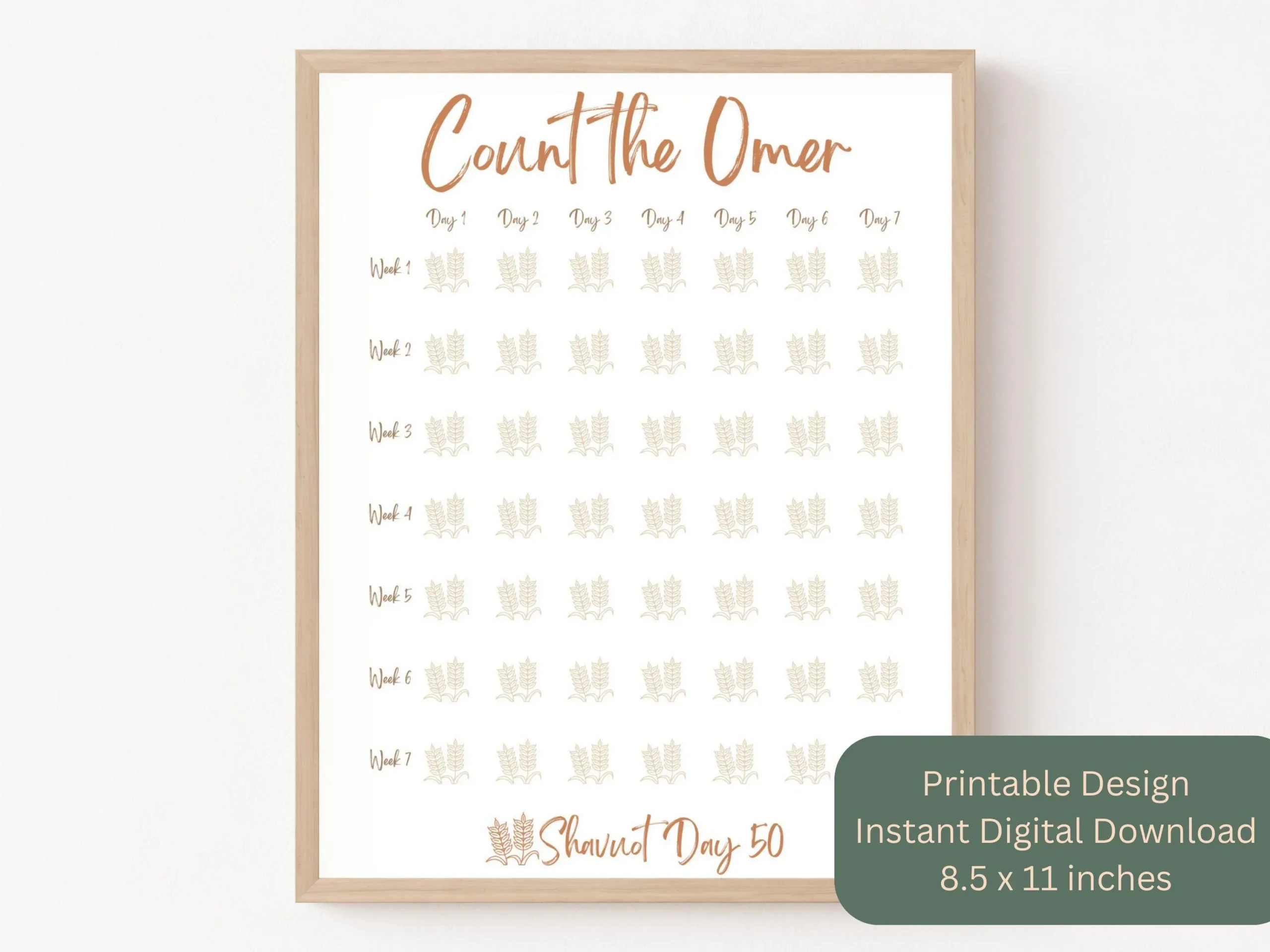 Counting The Omer Calendar