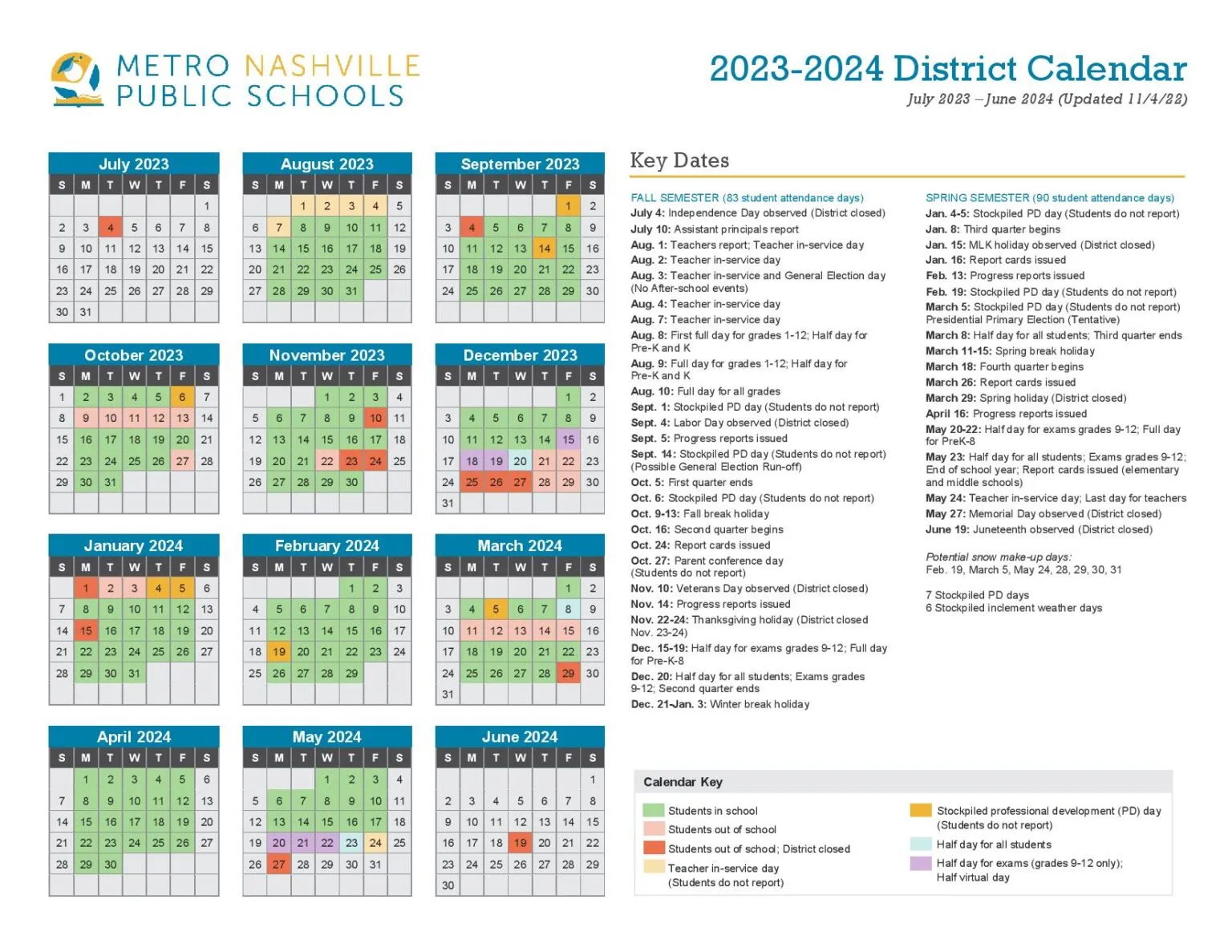 Mnps Calendar 22 23
